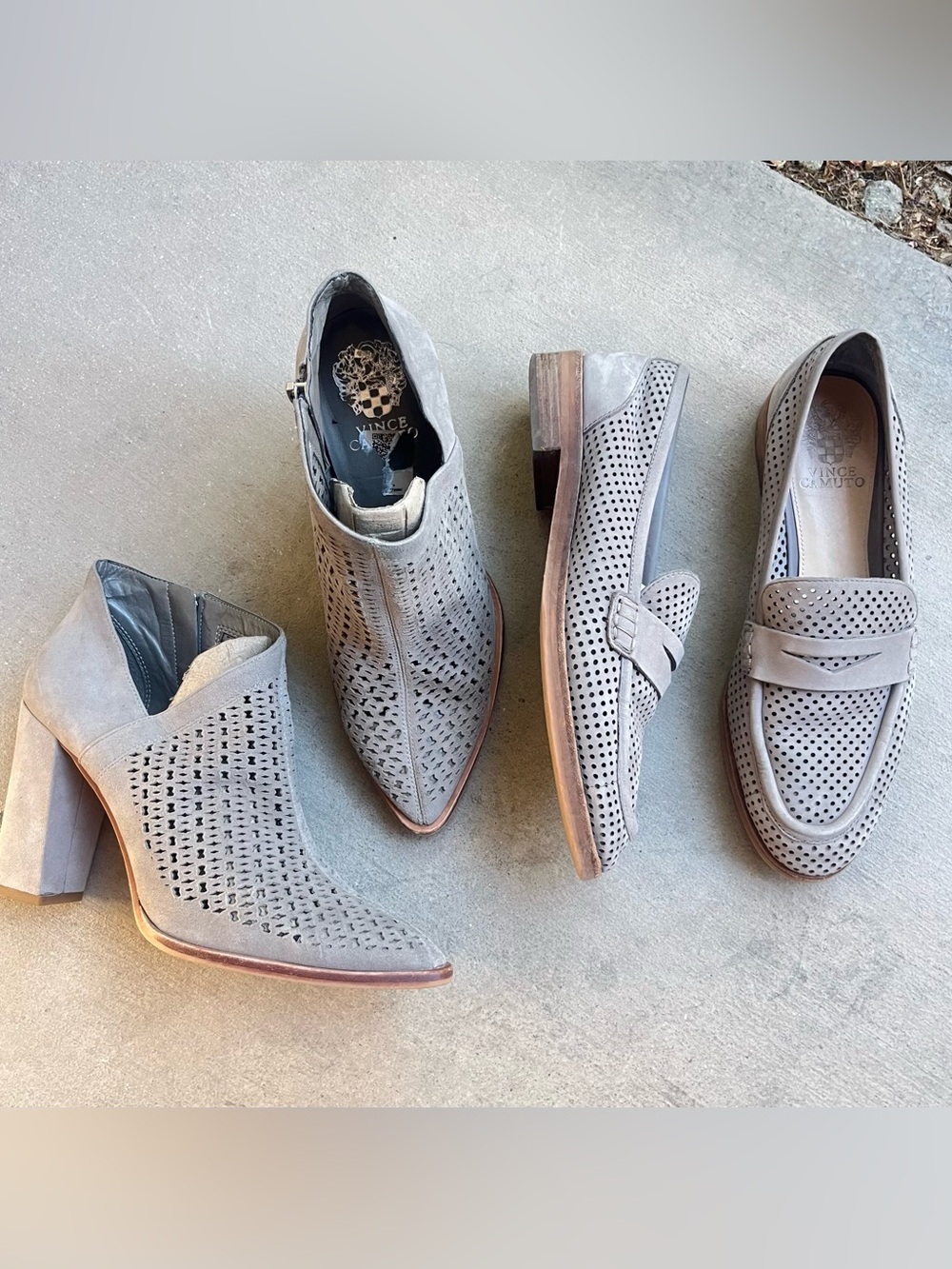 2 Pairs Vince Camuto grey shoes Size 8.5